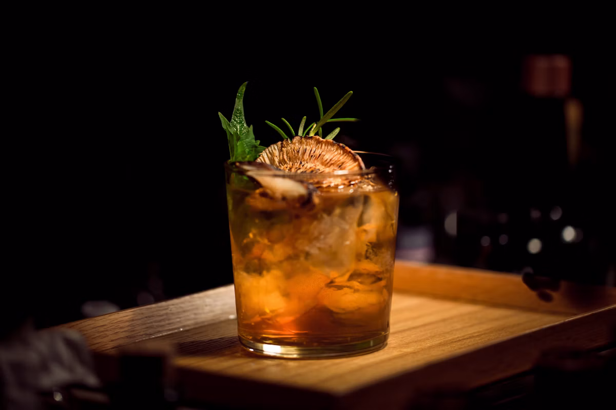 Bayou Spoon Creole — hurricane glass