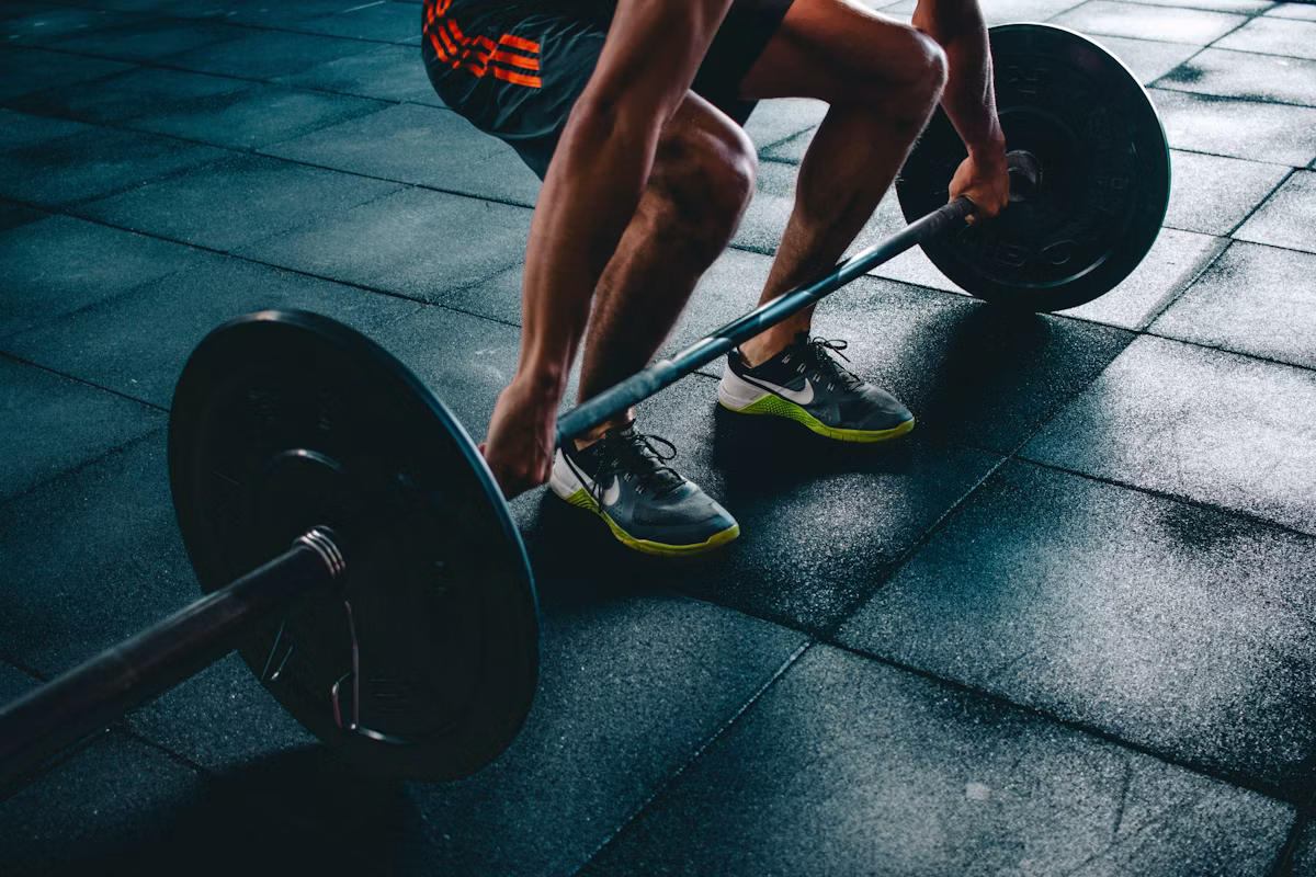 Iron District Fitness — stretch area
