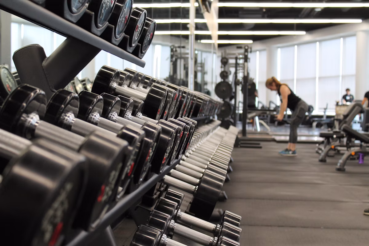 Iron District Fitness — weight racks